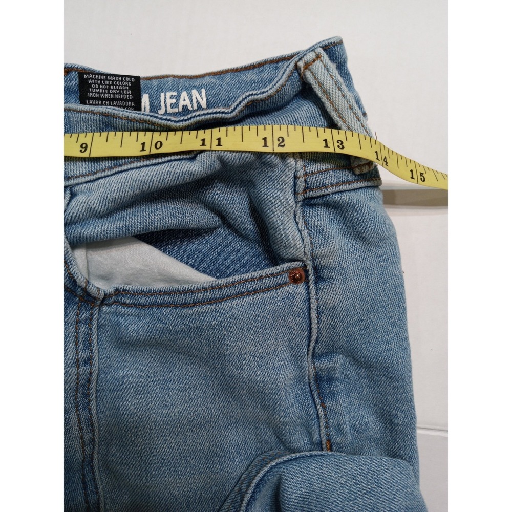 SONG Mom Jeans High Rise7/28 Light Wash Blue / Stretchy Excellent - Picture 8 of 16